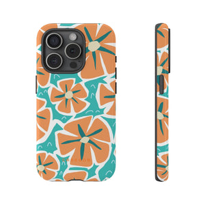 Orange Happy Flower - Protective Phone Case