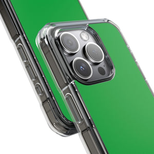 Pantone Green | Handyhülle für iPhone (Clear Impact Case – magnetisch)