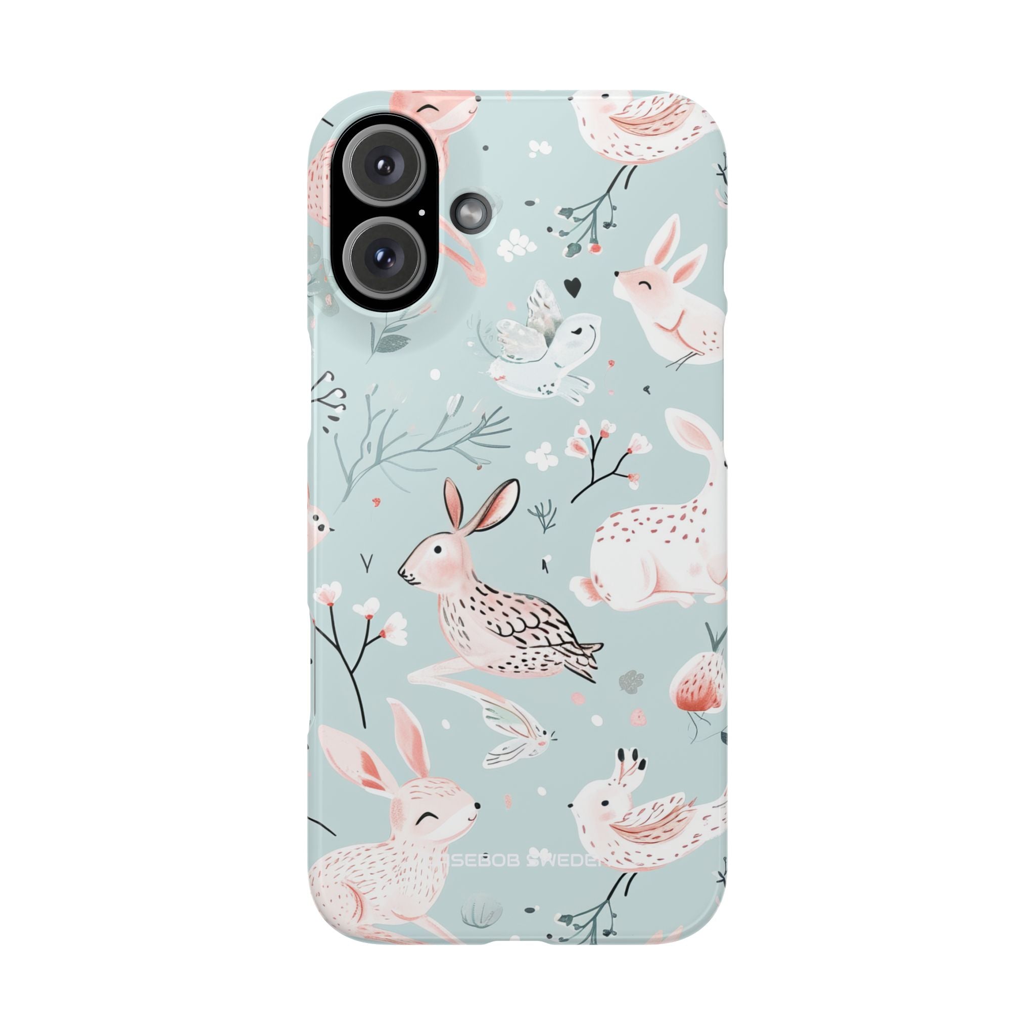 Whimsical Bunny Blossom - Slim iPhone 16 Phone Case