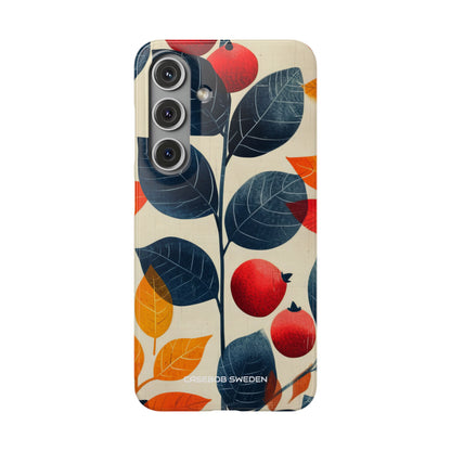 Autumn Nature Pattern - Slim Samsung S24 Phone Case