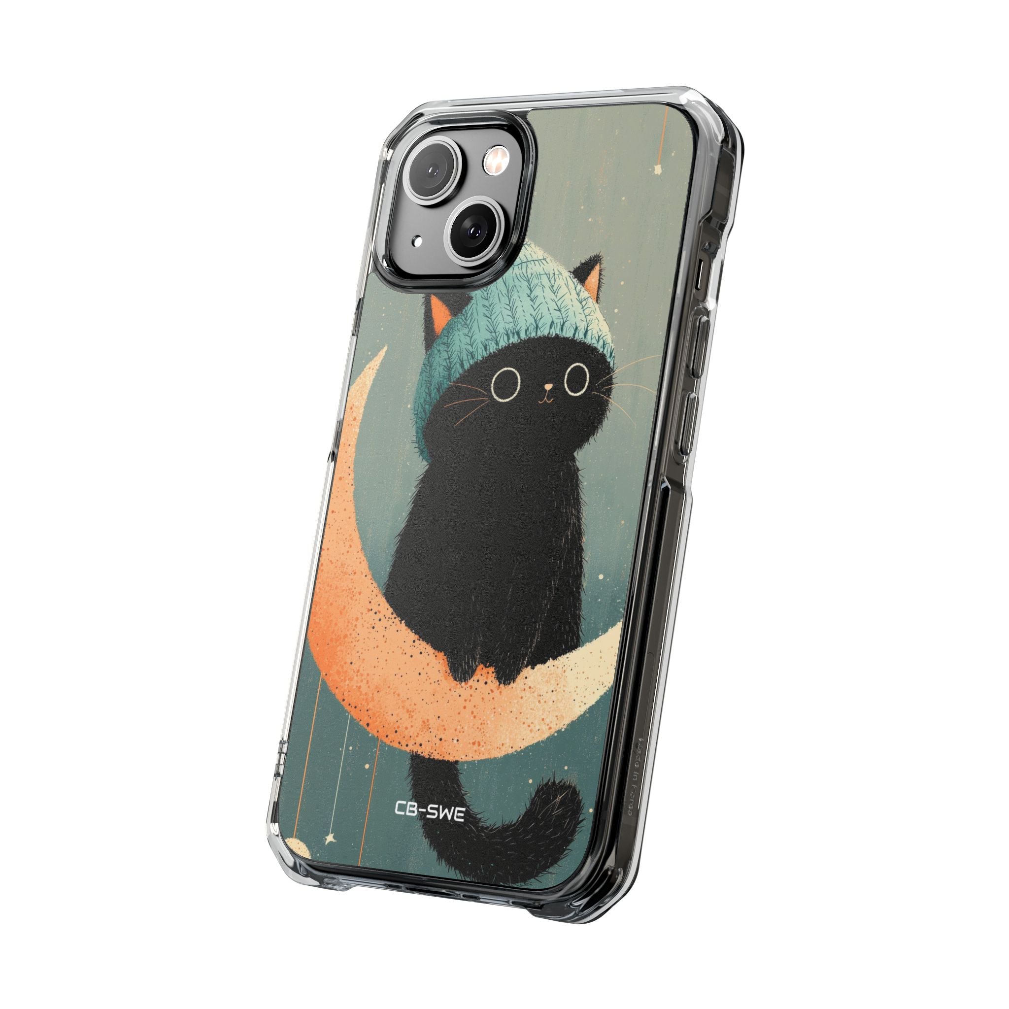 Cat Sits Dreaming iPhone Case - Impact