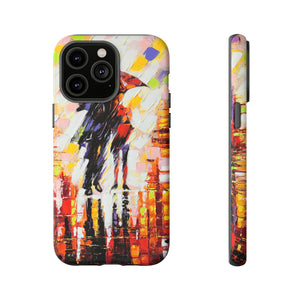 Oil Panting - Enamoured under Umbrella - Protective Phone Case