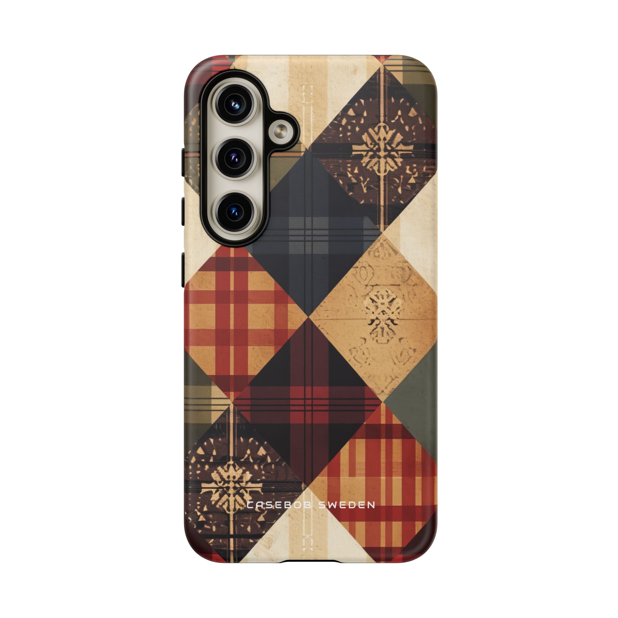 Rustic Geometric Patchwork Harmony Samsung S24 - Tough Phone Case