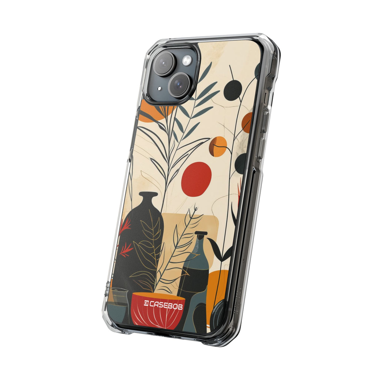 Botanical Harmony - Phone Case for iPhone (Clear Impact - Magnetic)