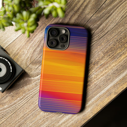 Orange Fusion: Data Artistry - Protective Phone Case