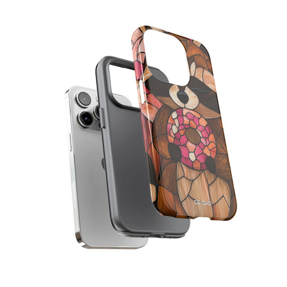Raccoon Holds Donut - iPhone Case