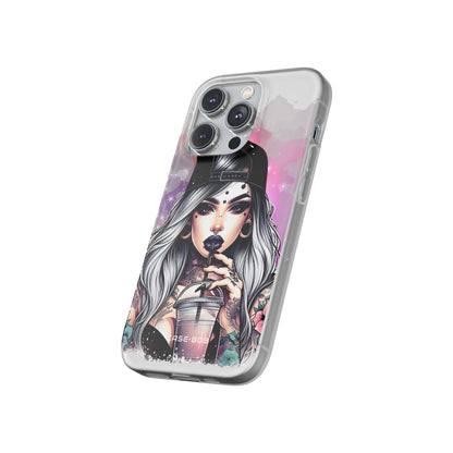 Silver Sip Nebula iPhone 14 Pro Case - Soft