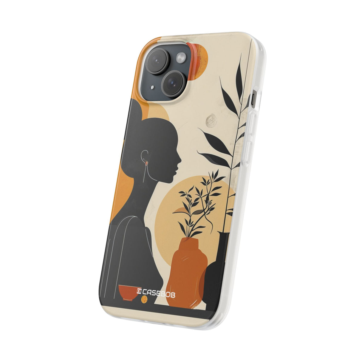 Modern Silhouette Tranquility | Flexible Phone Case for iPhone