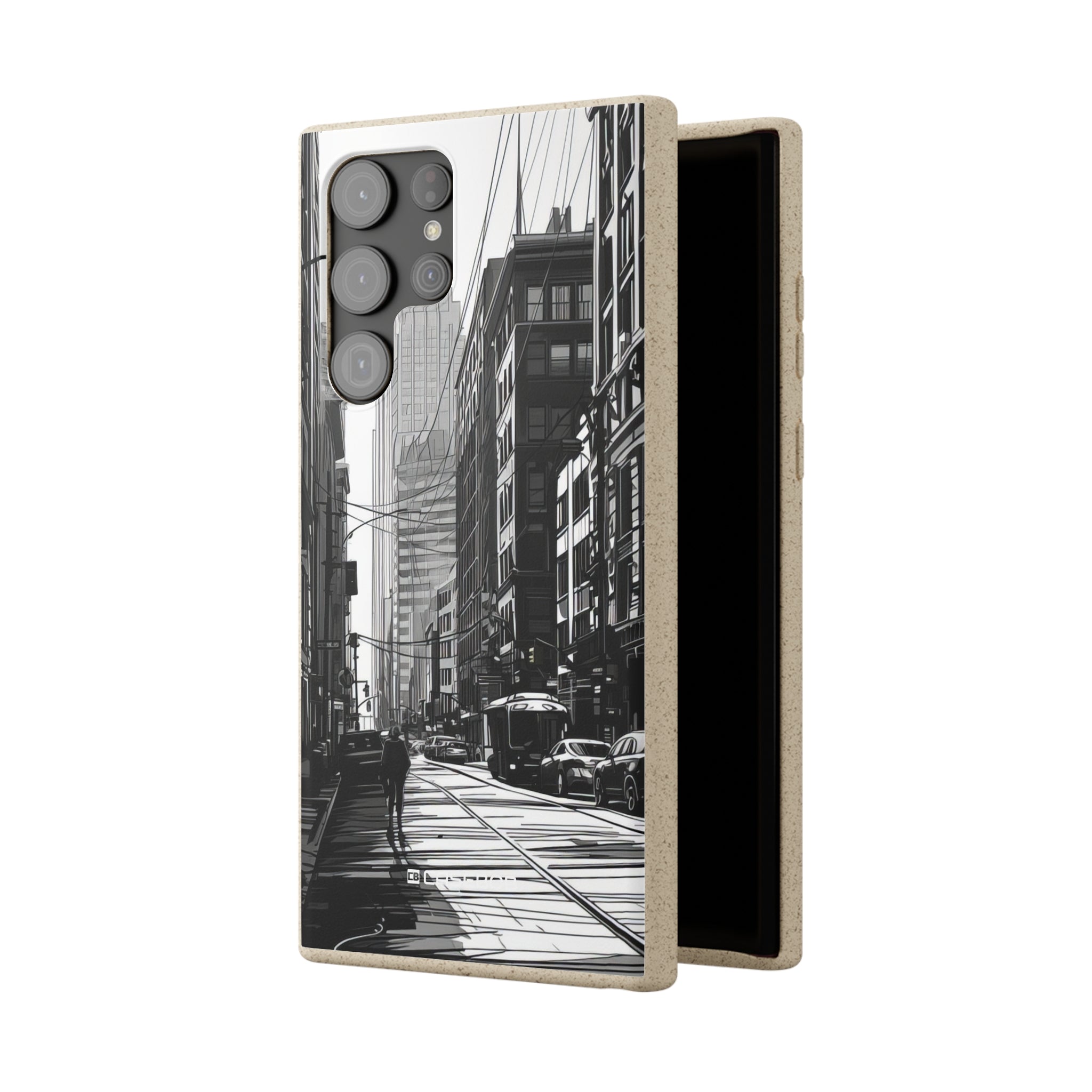 Noir Urban Serenity | Biodegradable Phone Case