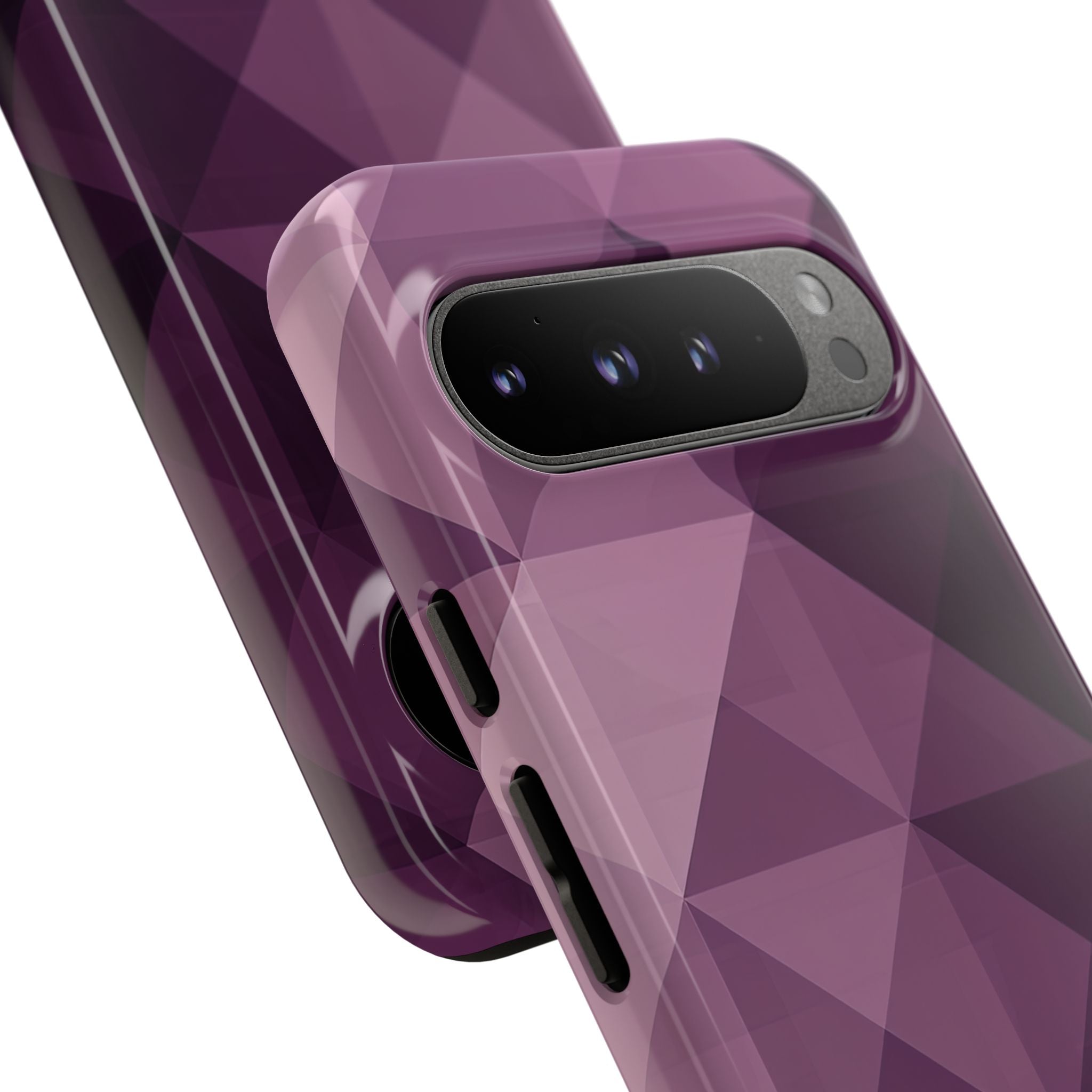 Purple Geometric Mosaic Google Pixel 9 - Tough