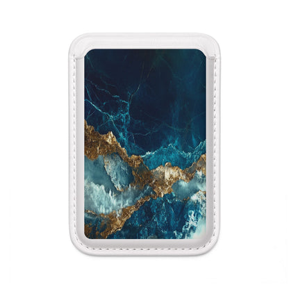 Golden Fracture Teal Wallet – MagSafe Ready