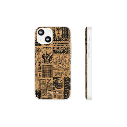 Tribal Faces iPhone 13 mini Case - Soft