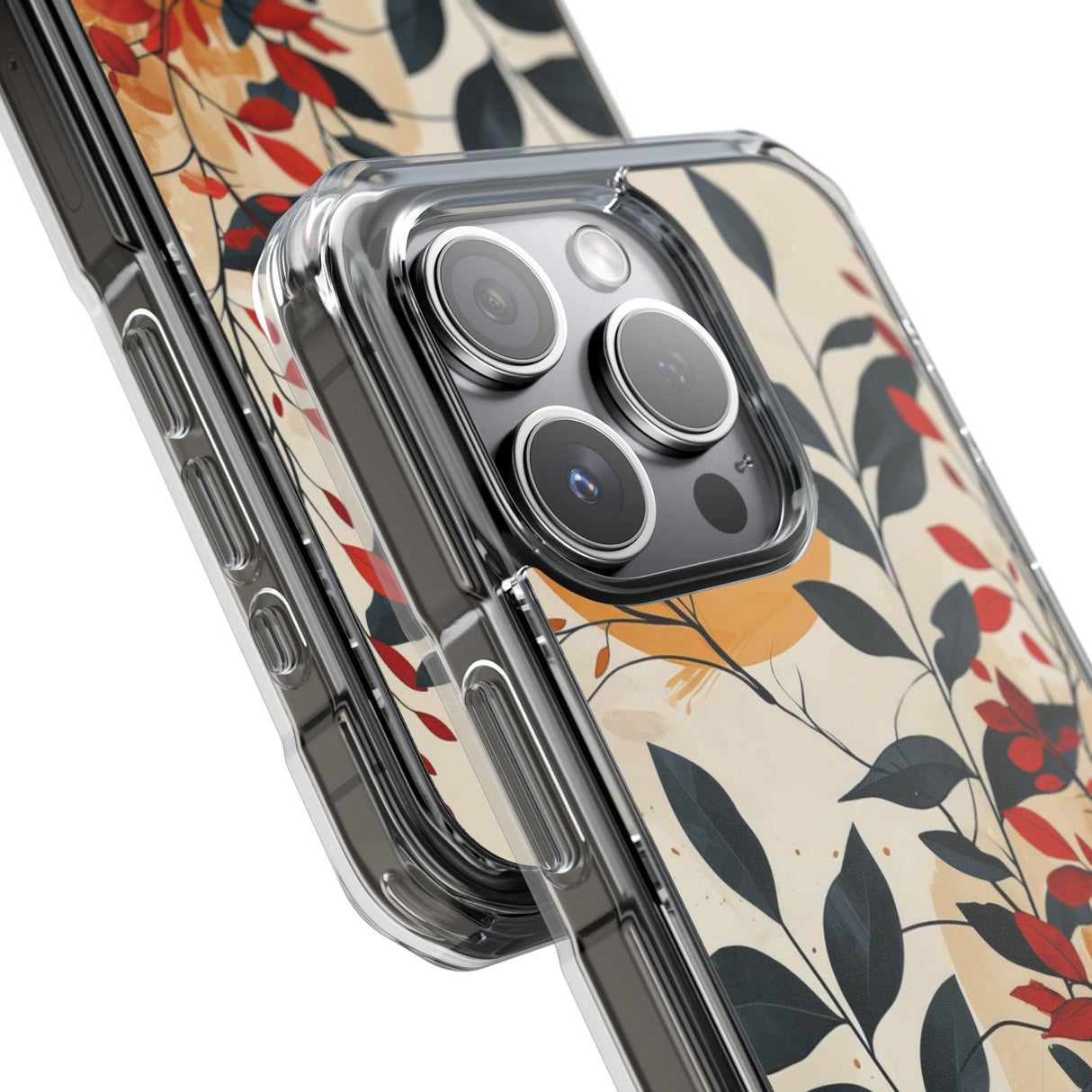 Botanical Serenity – Handyhülle für iPhone (Clear Impact – Magnetisch)