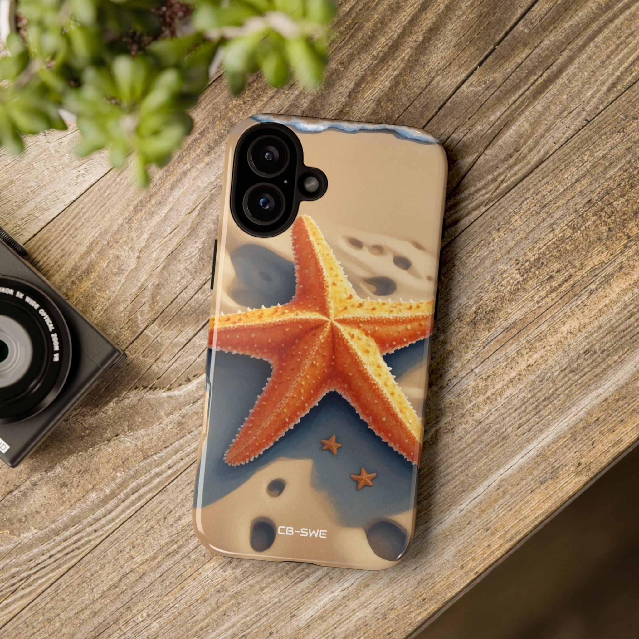 Starfish Rests On Sand - iPhone Case