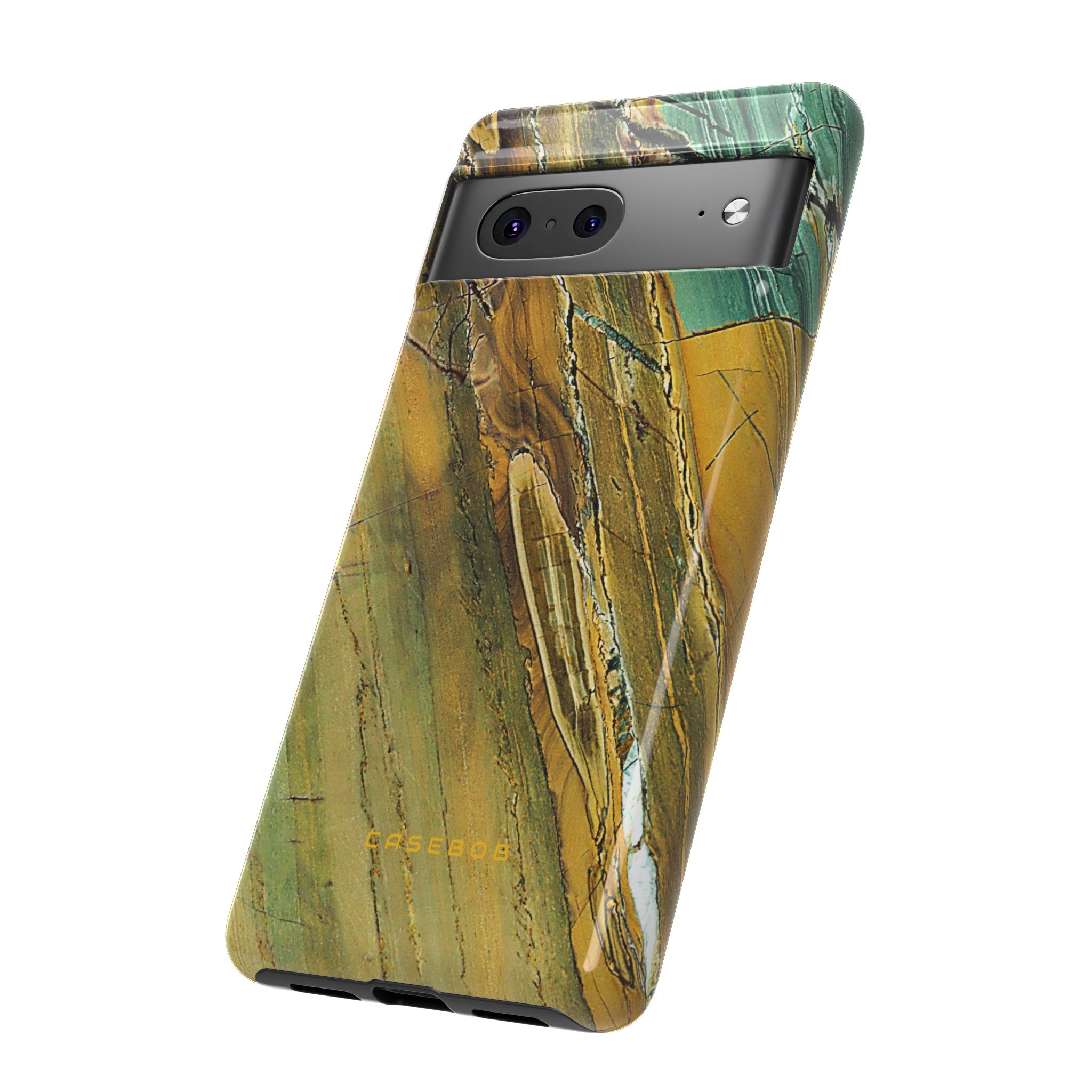 Cracked Yellow - Protective Phone Case