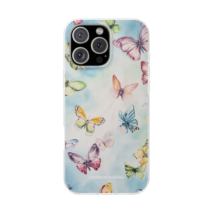 Watercolor Butterfly Bliss - Flexi iPhone 16 Phone Case