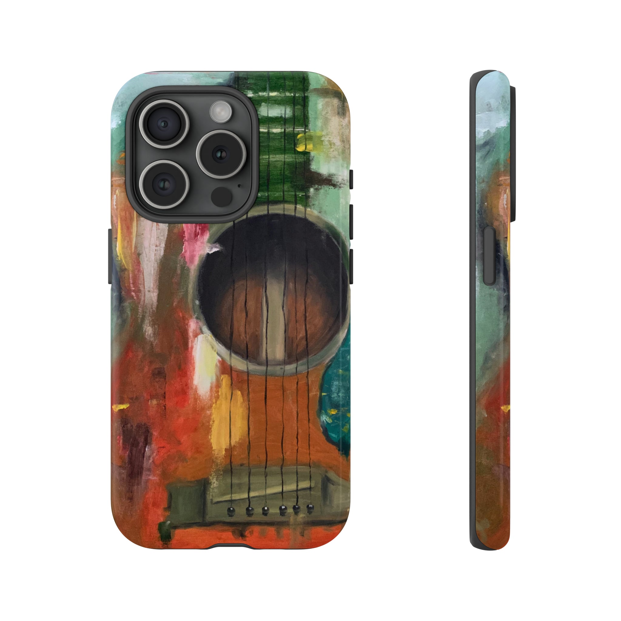 Oil painting - Guitar - Protective Phone Case