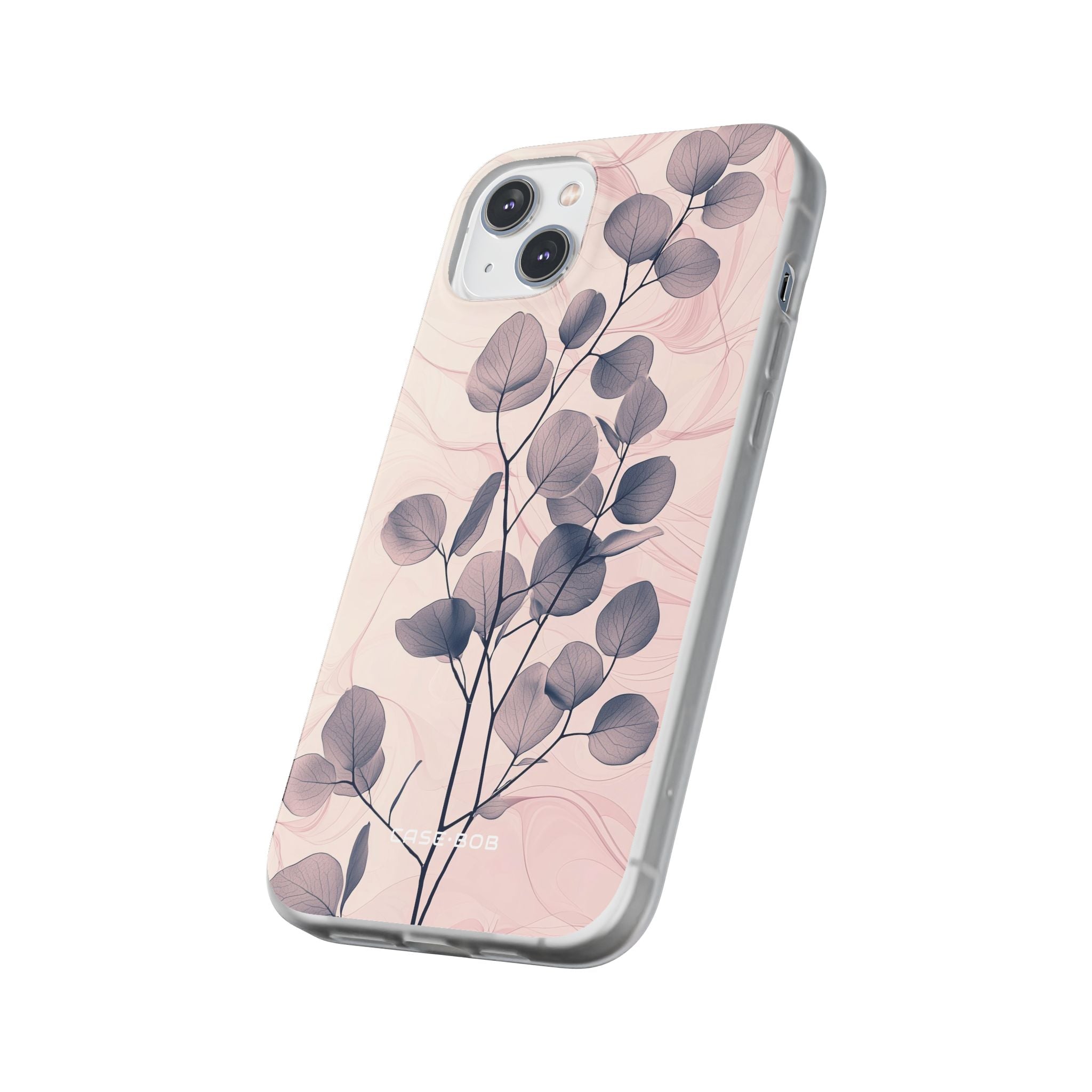Veined Leaf Whisper iPhone 14 Plus Case - Soft