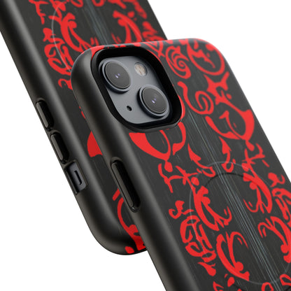 Gothic Crimson Symmetry iPhone 14 | Tough+ Phone Case