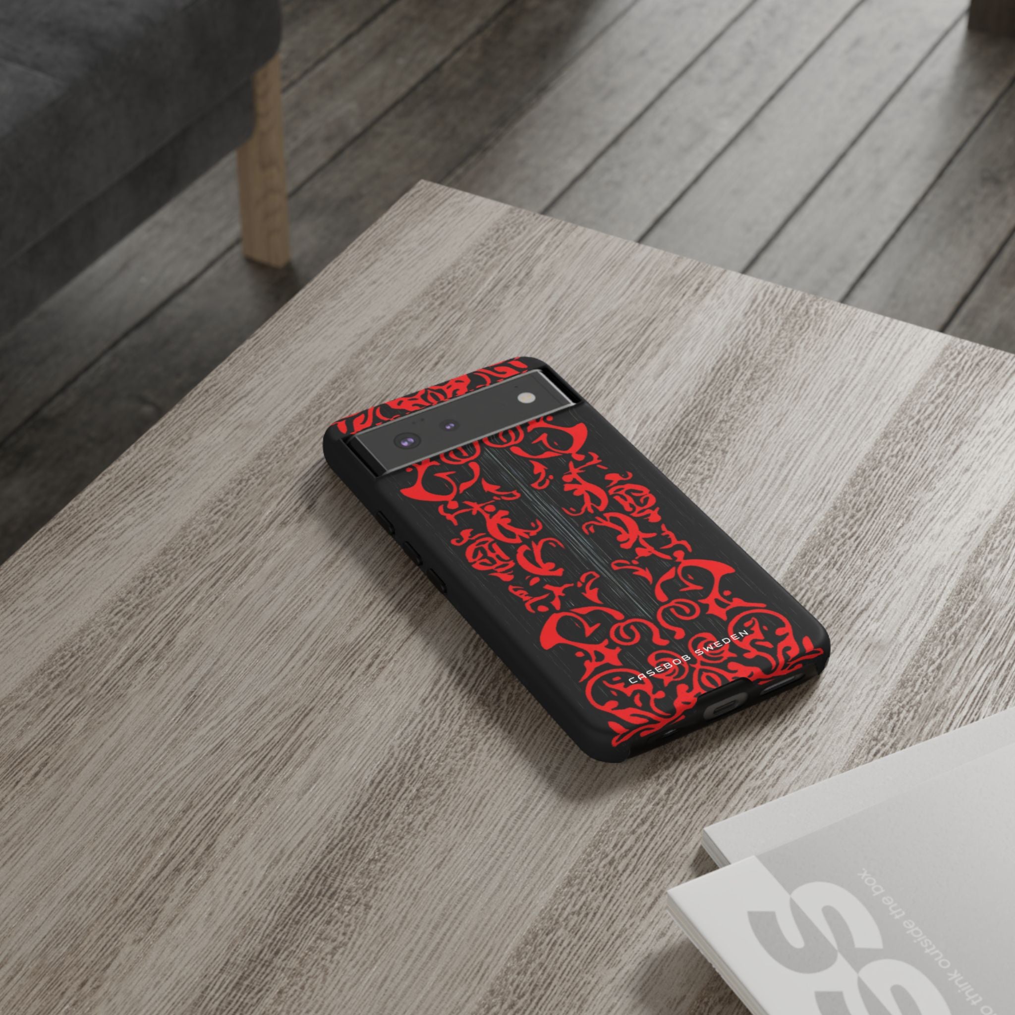 Gothic Crimson Symmetry Google Pixel 6 - Tough Phone Case