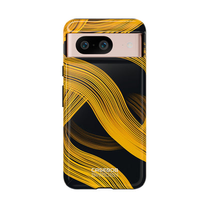 Yellow Flow Lines Google Pixel 8 - Tough