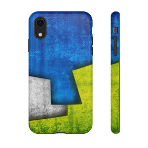 Blue Abstract Art - Protective Phone Case