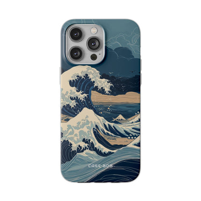 Cresting Blue Wave iPhone 14 Pro Max Case - Soft