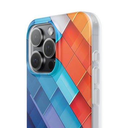 Vibrant GeoFlow iPhone 15 - Flexi Phone Case