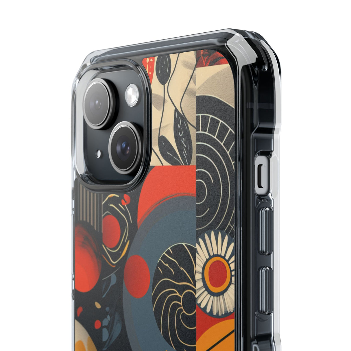 Retro Vibrance - Phone Case for iPhone (Clear Impact - Magnetic)