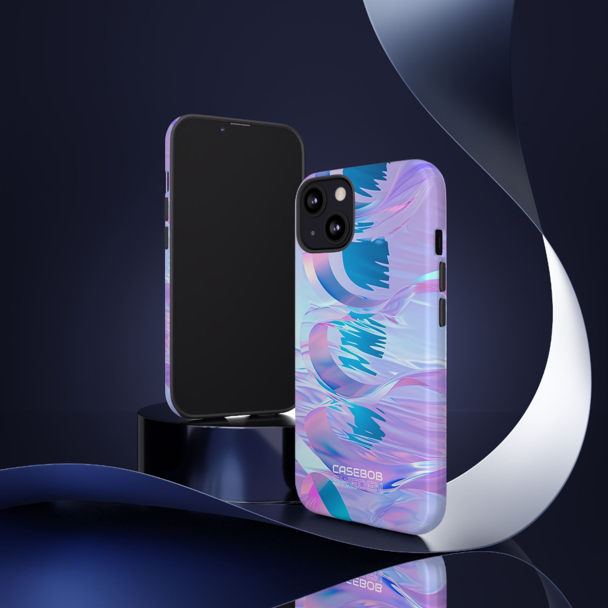 Iridescent Flowing Waves iPhone 13 - Tough