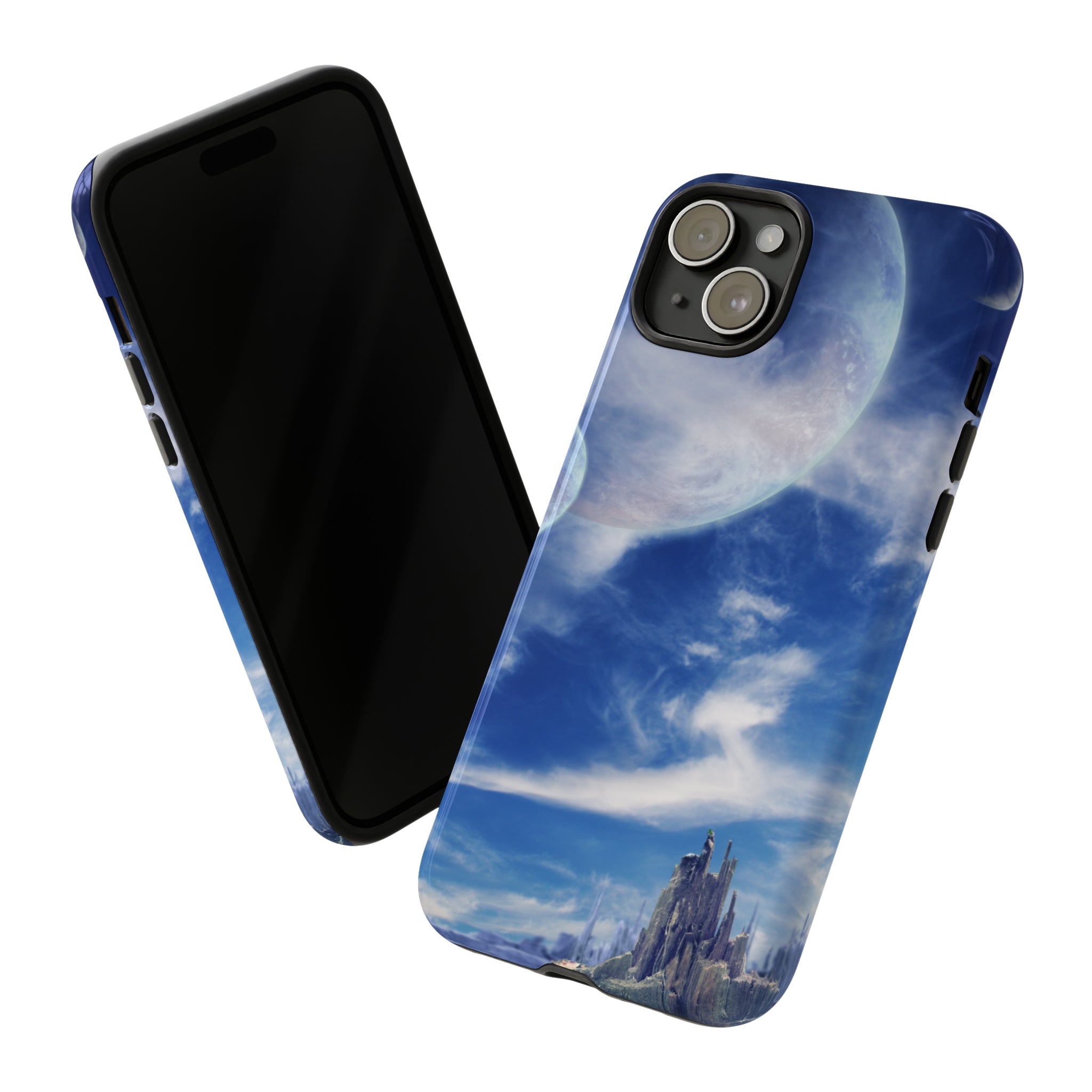 Landscape in fantasy planet 89 - Protective Phone Case