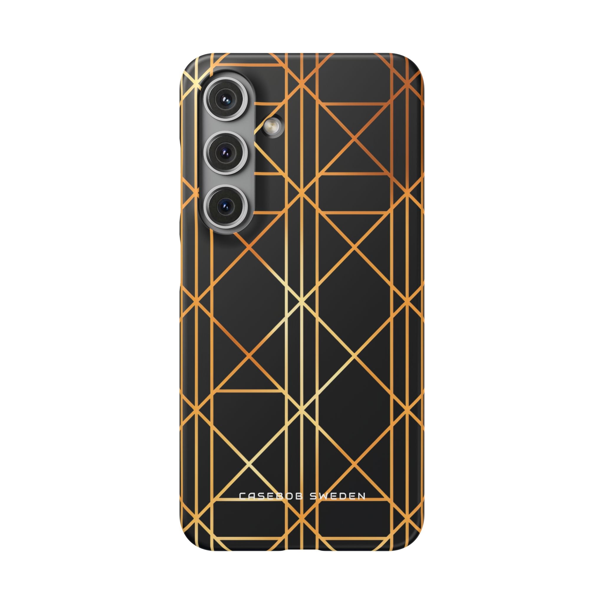 Golden Geometric Elegance Samsung S24 - Slim Phone Case