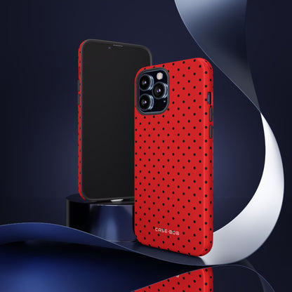 Crimson Dot Matrix iPhone 13 Pro Max Case - Tough