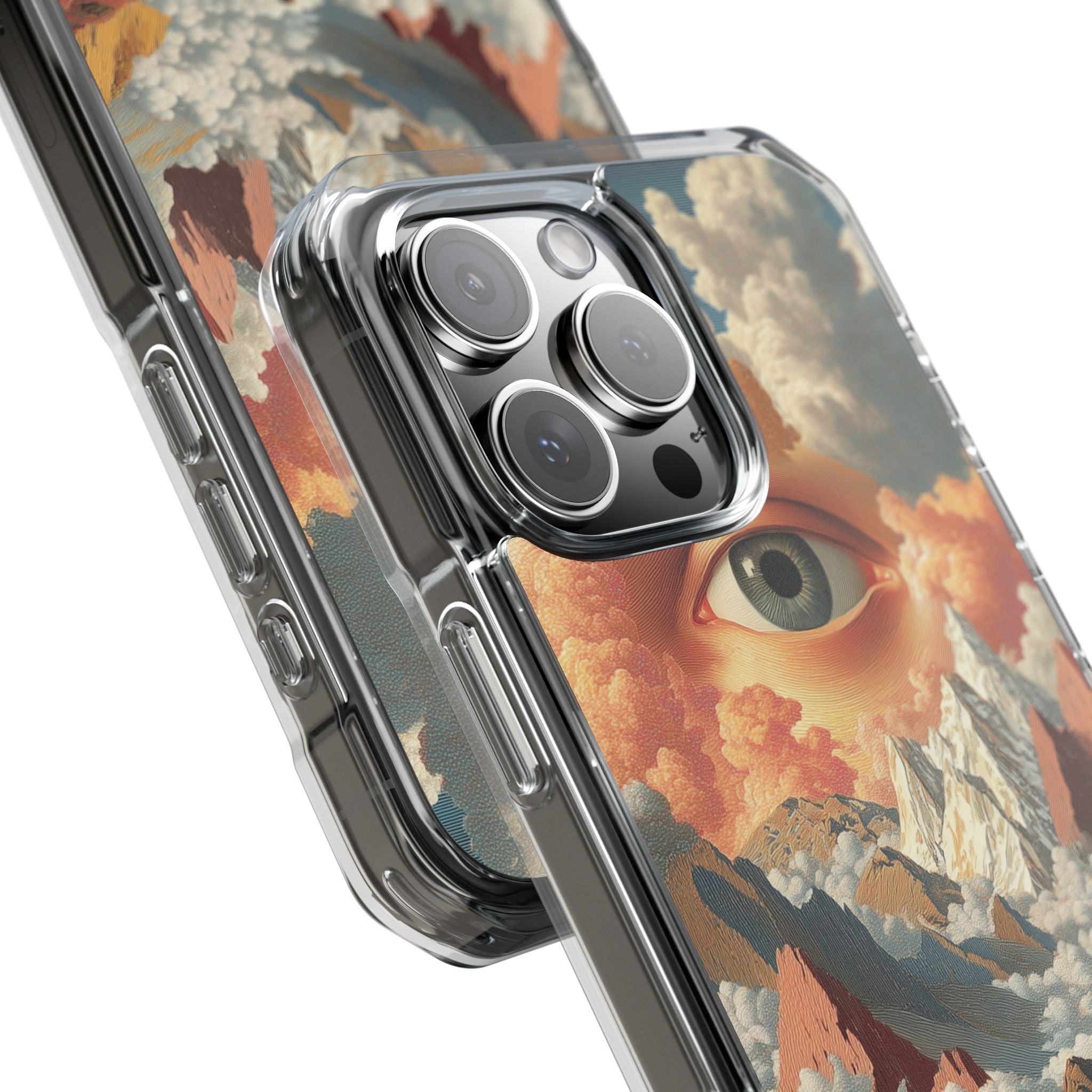 Eye Reflects Mountains iPhone Case - Impact