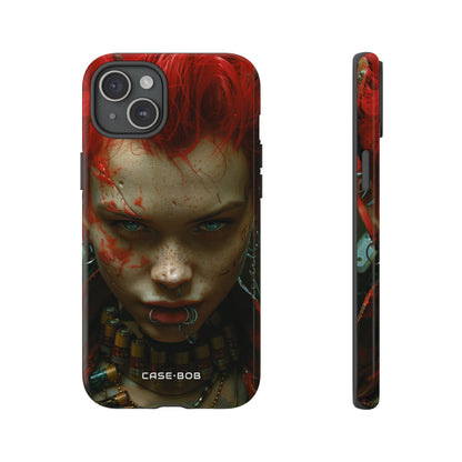 Red Spike Gaze iPhone 15 Plus Case - Tough