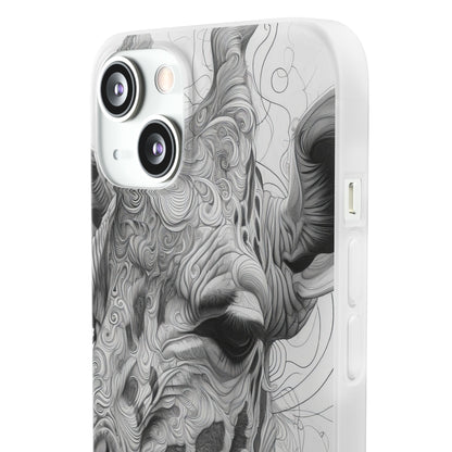 Monochrome Giraffe | Flexible Phone Case for iPhone