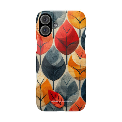 Autumn Leaf Design - Slim iPhone 16 Phone Case