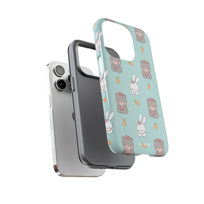Bunnies Gather Carrots - iPhone Case