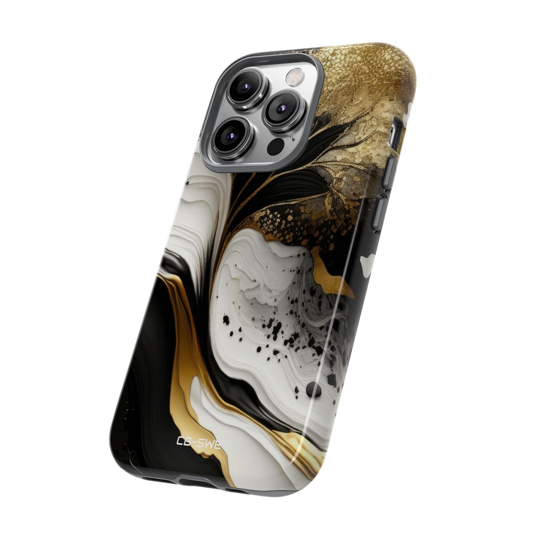 Gold Swirl Elegance - iPhone Case