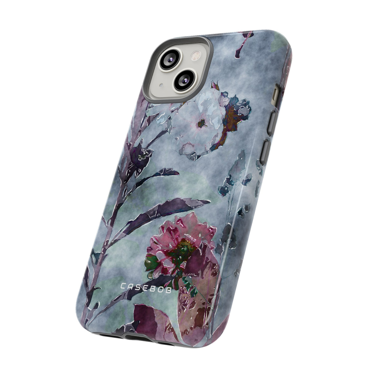 Monochrome Roses, Peonies & Asters - Protective Phone Case