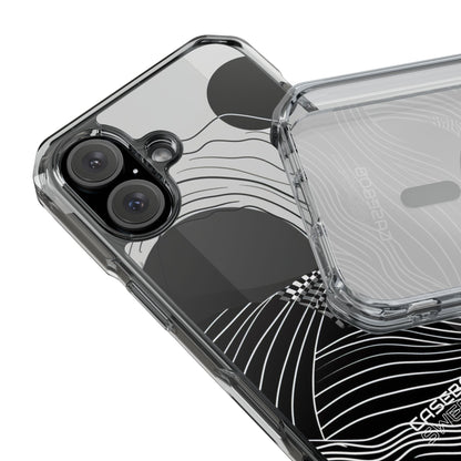 Monochrome Motion Flow iPhone 16 - Impact Clear+