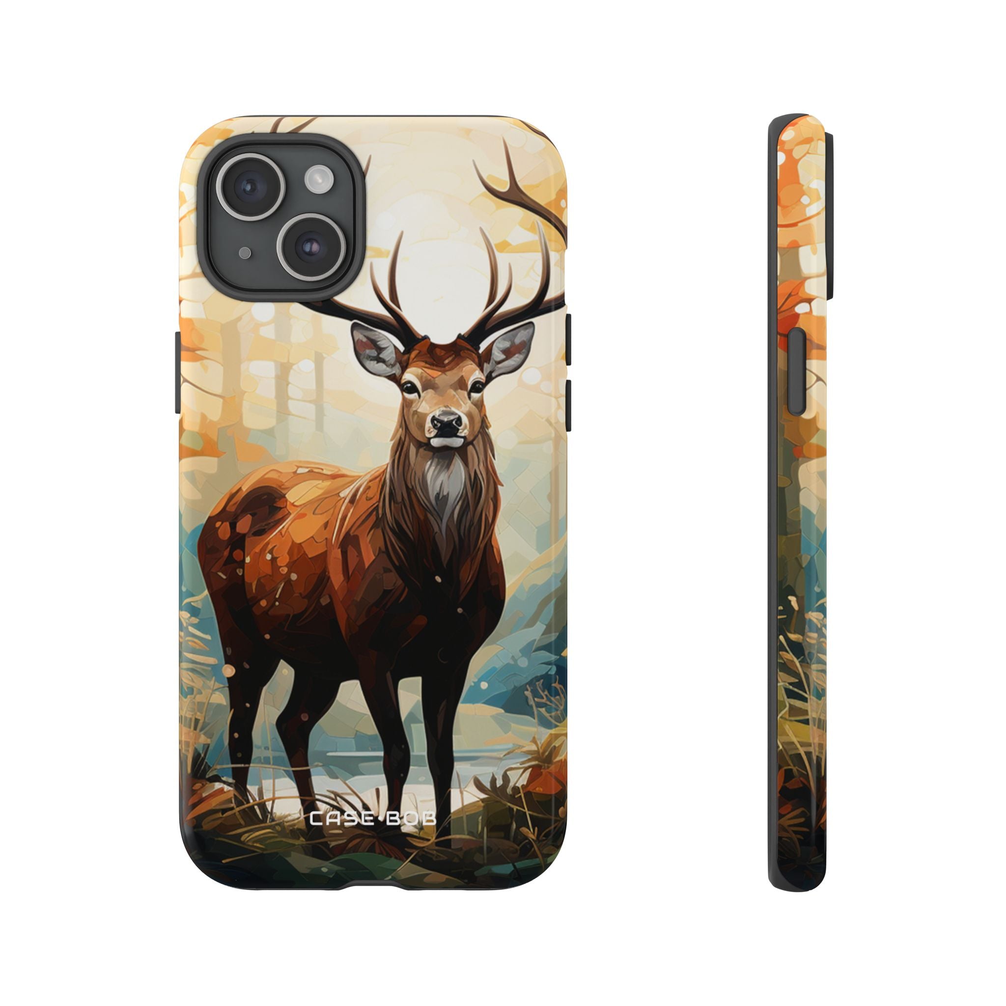 Glowing Stag iPhone 15 Plus Case - Tough
