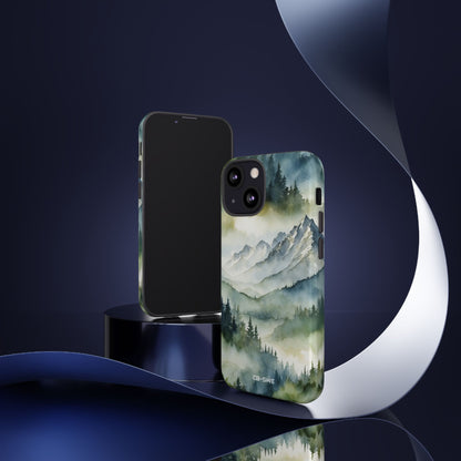 Misty Peaks Emerge - iPhone Case