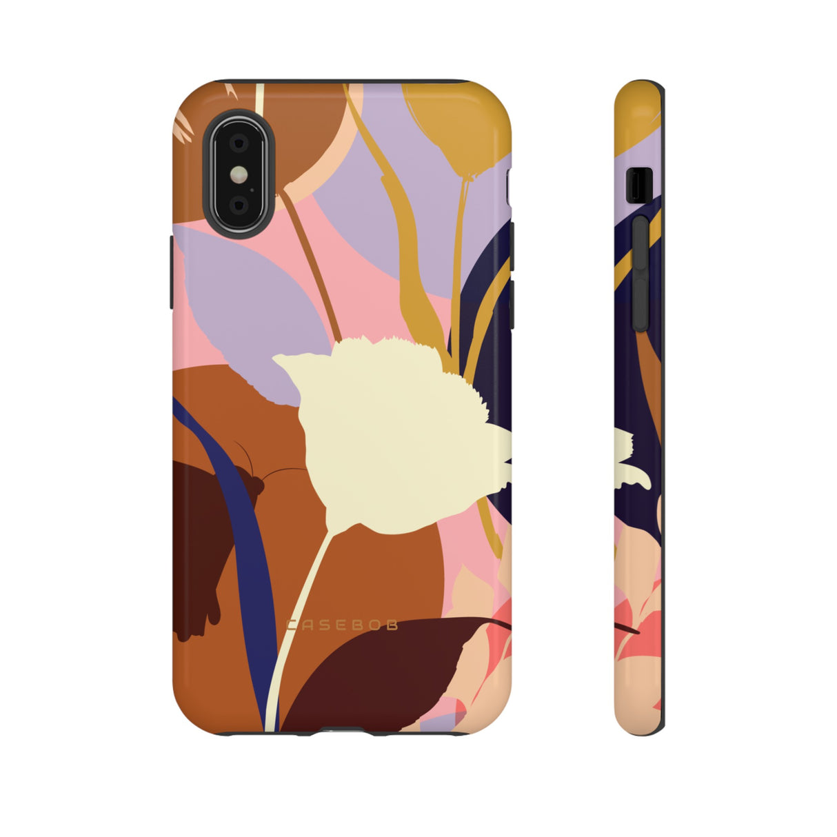 Summer Flower Silhouette iPhone case (Protective) - Protective Phone Case