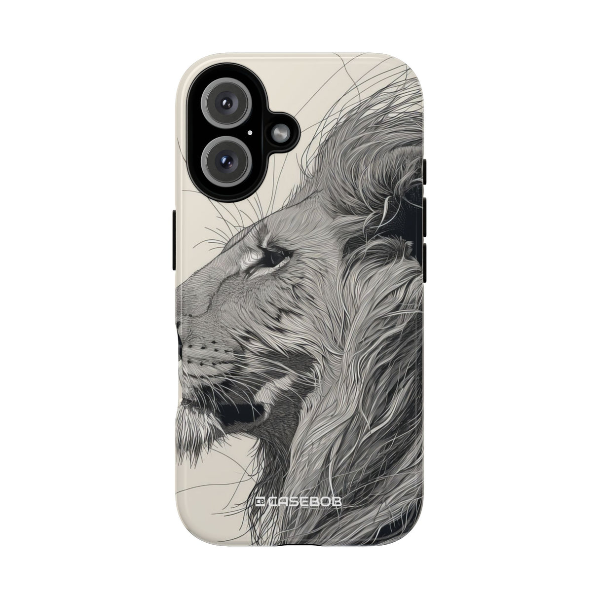 Majestic Lion: Grayscale Elegance - for iPhone 16