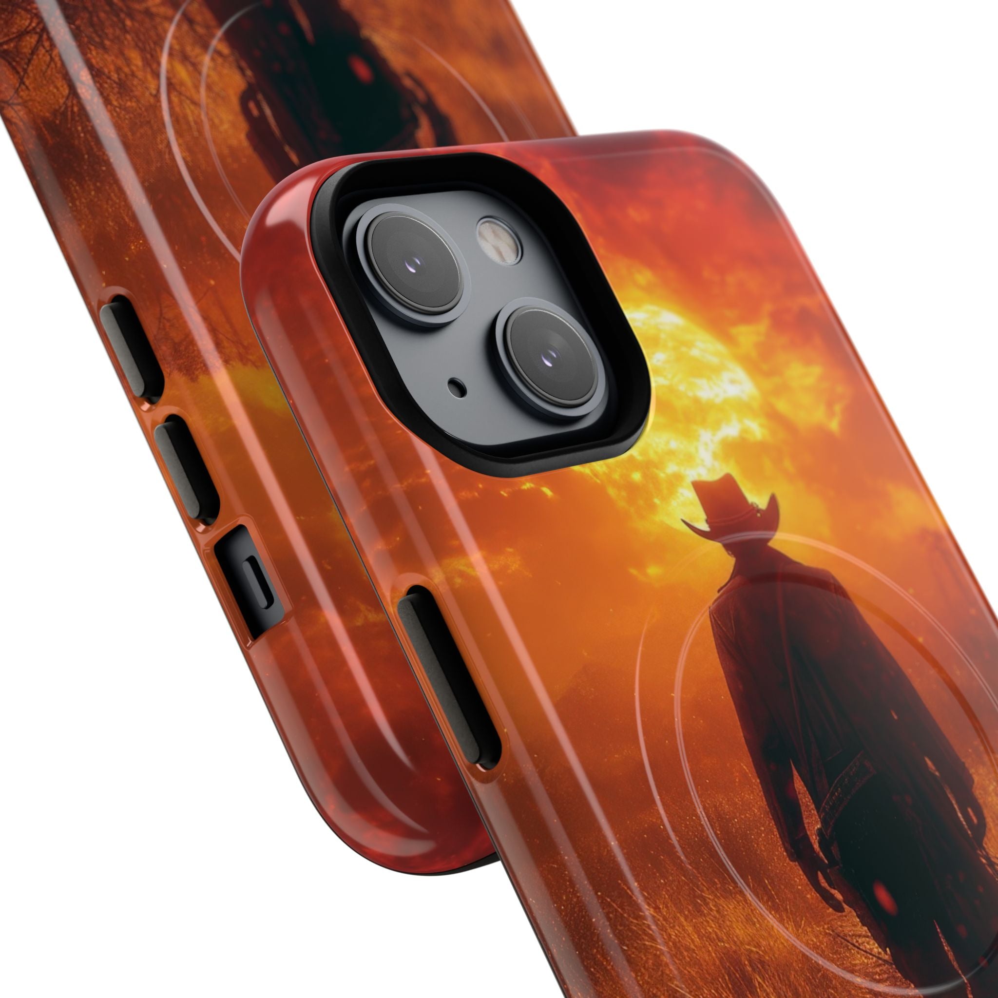Fiery Sunset Cowboy iPhone 14 - Tough+