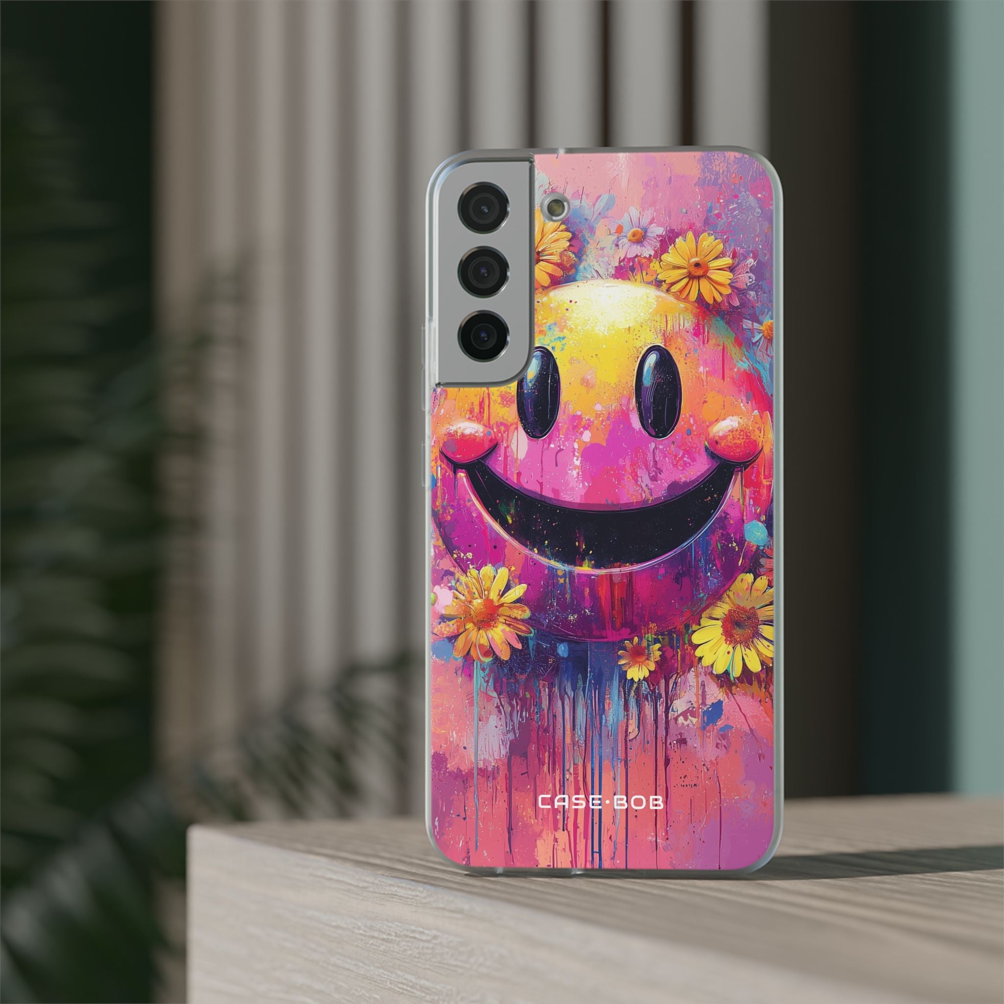 Smiley Bloom Samsung S22 Plus Case - Soft