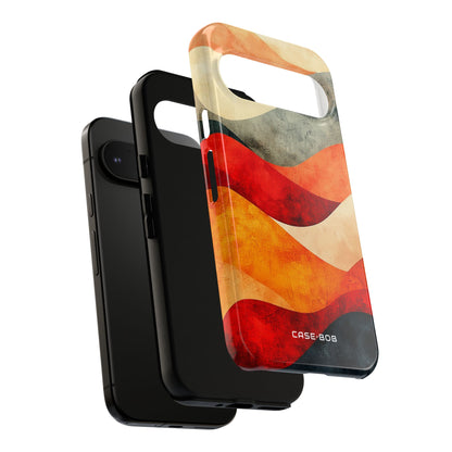 Cracked Wave Sunset Google Pixel 9 Pro Case - Tough