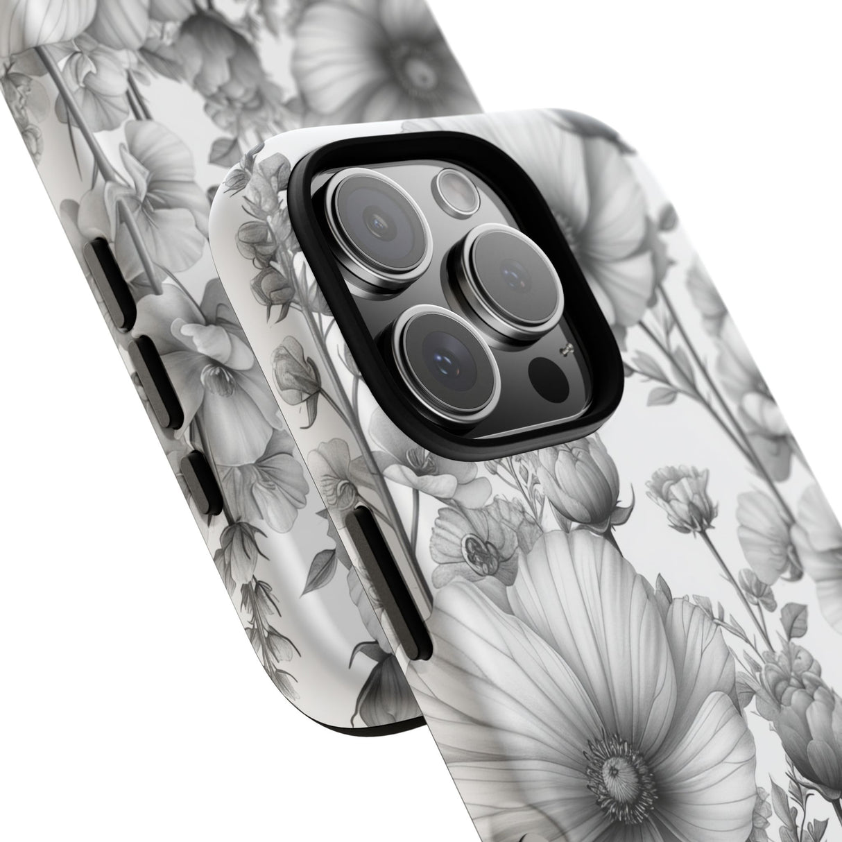 Grayscale Botanical Elegance - for iPhone 16