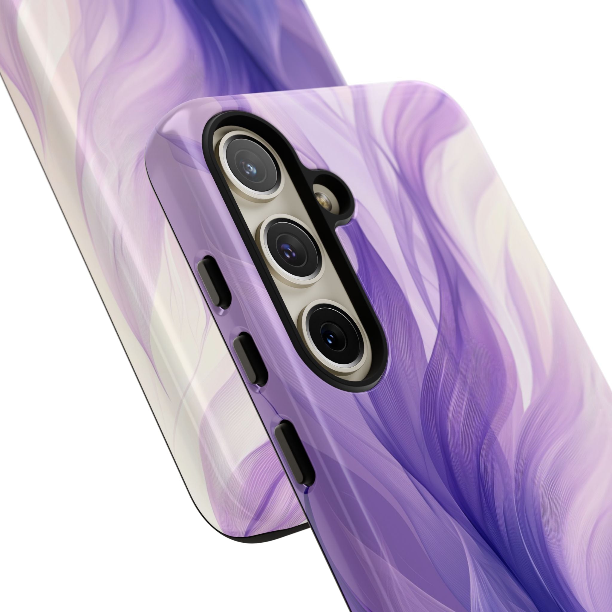 Purple Ribbon Waves Samsung S24 Plus Case - Tough